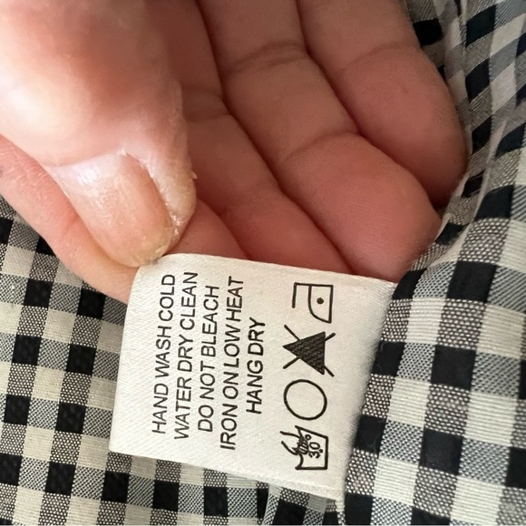 Needle & Thread Black Gray Bow Print Women's Double-Breasted Pea Coat Jacket L - Picture 6 of 7